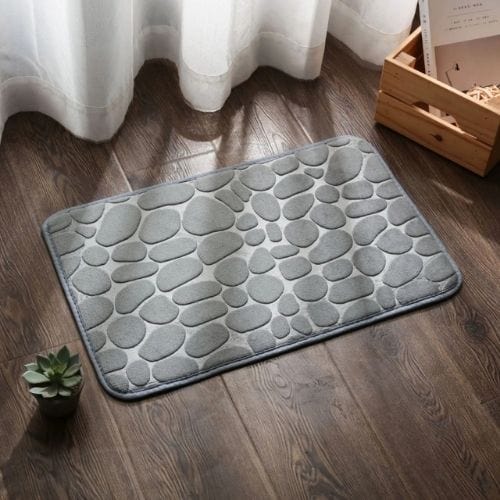 Tapis de Douche | Relief Pavé - Tapinna® Gris / Rectangulaire / 40x60cm