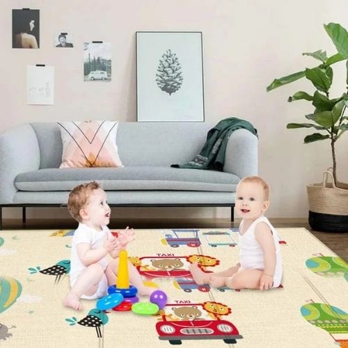 Tapis de Jeu | Pliable Dessin Animé Enfant - Tapinna® Coloré / Rectangulaire / 180x100cm