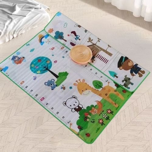 Tapis de Jeu | Pliable Rampant Dessin Animé Enfant - Tapinna® Coloré / Carré / 180x120x0.5cm