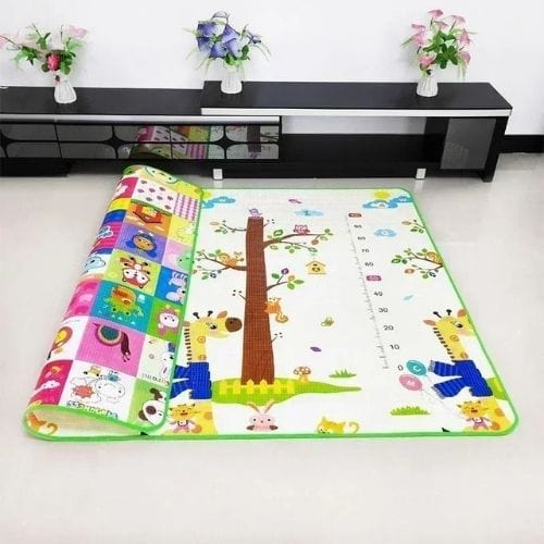 Tapis de Jeu | Pliable Rampant Dessin Animé Enfant - Tapinna® Coloré / Carré / 180x120x0.5cm