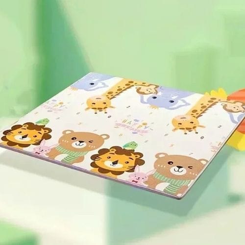 Tapis de Jeu | Pliable Rampant Dessin Animé Enfant - Tapinna® Coloré / Carré / 180x120x0.5cm