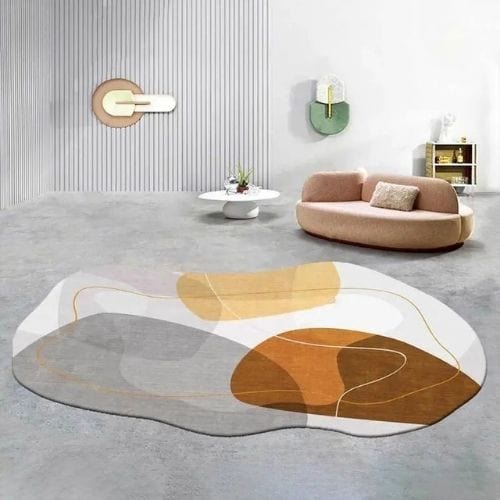 Tapis de Salon | Bohème Moderne Minimaliste Luxe - Tapinna® Coloré / Irrégulier / 80x120cm