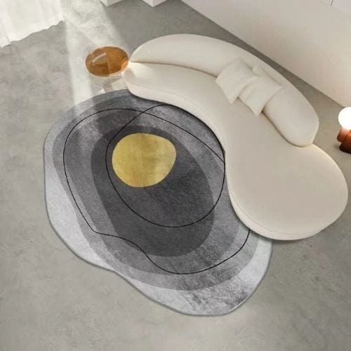 Tapis de Salon | Bohème Moderne Minimaliste Luxe - Tapinna® Gris / Irrégulier / 80x120cm
