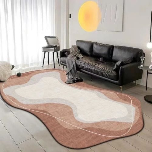 Tapis de Salon | Bohème Moderne Minimaliste Luxe - Tapinna® Marron / Irrégulier / 80x120cm