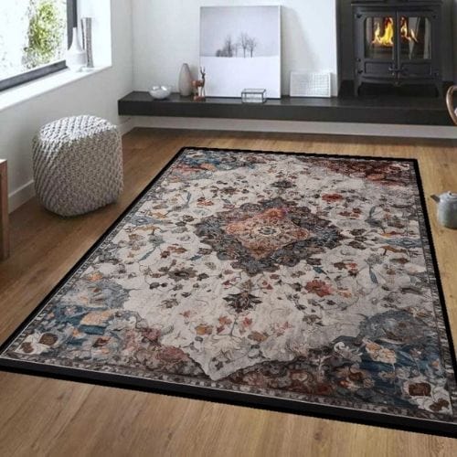 Tapis de Salon | Bohème - Tapinna® Coloré / Rectangulaire / 60x90cm (23.6x35.4 Pouces)