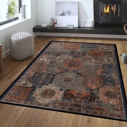 Tapis de Salon | Bohème - Tapinna® Coloré / Rectangulaire / 60x90cm (23.6x35.4 Pouces)