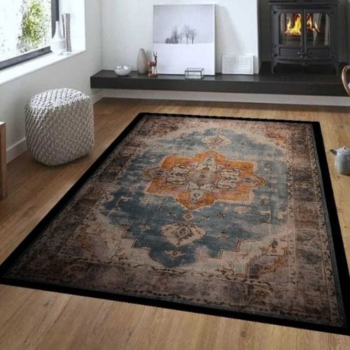 Tapis de Salon | Bohème - Tapinna® Coloré / Rectangulaire / 60x90cm (23.6x35.4 Pouces)