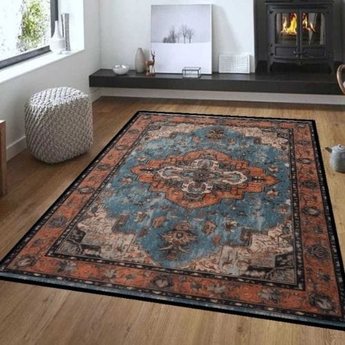 Tapis de Salon | Bohème - Tapinna® Coloré / Rectangulaire / 60x90cm (23.6x35.4 Pouces)