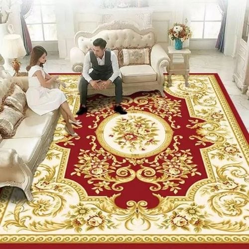 Tapis de Salon | Bohème Vintage Persan Européen - Tapinna® Rouge / Rectangulaire / 40x60cm