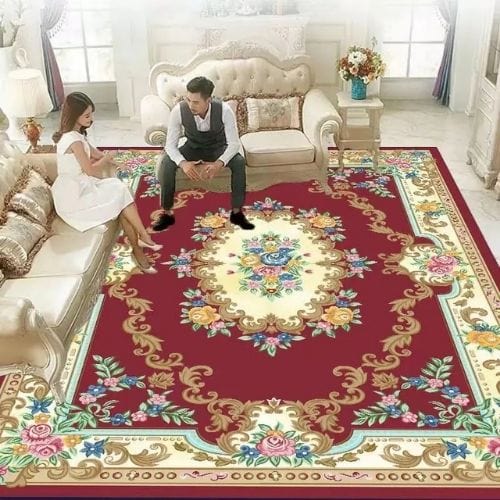Tapis de Salon | Bohème Vintage Persan Européen - Tapinna® Rouge / Rectangulaire / 40x60cm