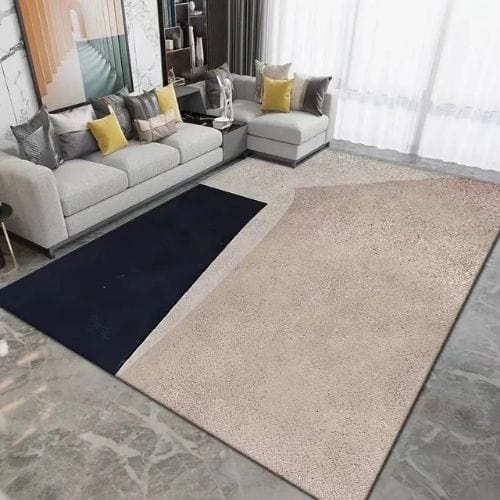 Tapis de Salon | Kilim Minimaliste Scandinave Abstrait - Tapinna® Beige / Rectangulaire / 80x120cm