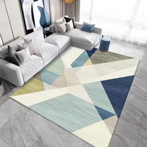 Tapis de Salon | Kilim Minimaliste Scandinave Abstrait - Tapinna® Coloré / Rectangulaire / 80x120cm