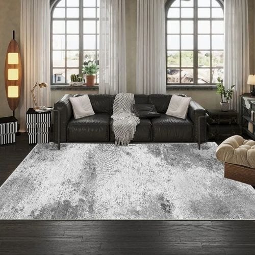 Tapis de Salon | Kilim Moderne Luxe Abstrait - Tapinna® Gris / Rectangulaire / 50x80cm (Petit Tapis)