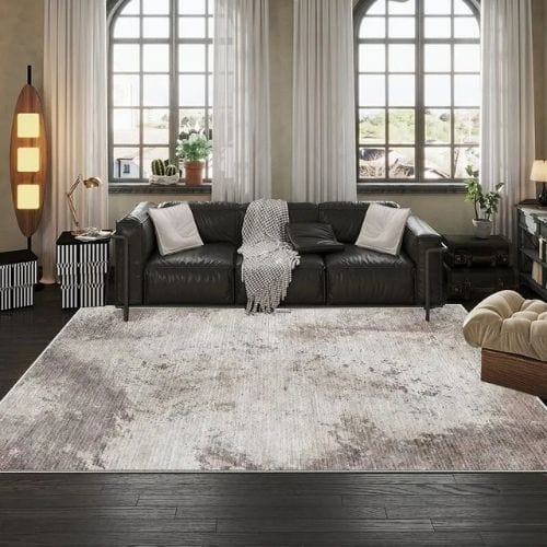 Tapis de Salon | Kilim Moderne Luxe Abstrait - Tapinna® Gris / Rectangulaire / 50x80cm (Petit Tapis)
