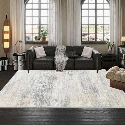 Tapis de Salon | Kilim Moderne Luxe Abstrait - Tapinna® Gris / Rectangulaire / 50x80cm (Petit Tapis)