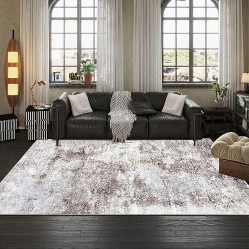Tapis de Salon | Kilim Moderne Luxe Abstrait - Tapinna® Gris / Rectangulaire / 50x80cm (Petit Tapis)