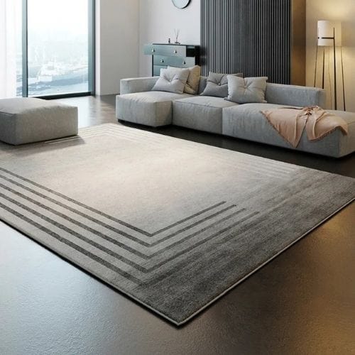 Tapis de Salon | Kilim Moderne Luxe Scandinave - Tapinna® Gris / Rectangulaire / 80x120cm