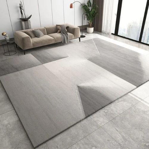 Tapis de Salon | Kilim Moderne Luxe Scandinave - Tapinna® Gris / Rectangulaire / 80x120cm
