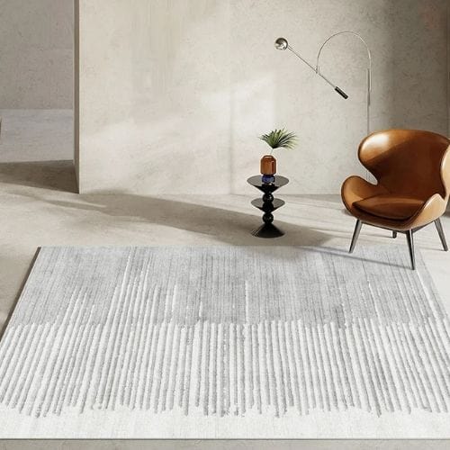 Tapis de Salon | Kilim Moderne Luxe Scandinave - Tapinna® Gris / Rectangulaire / 80x120cm
