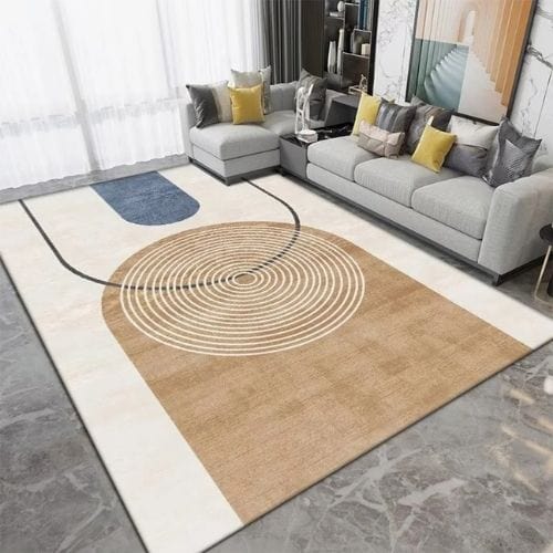 Tapis de Salon | Kilim Moderne Rayure - Tapinna® Beige / Rectangulaire / 60x90cm (Paillasson)