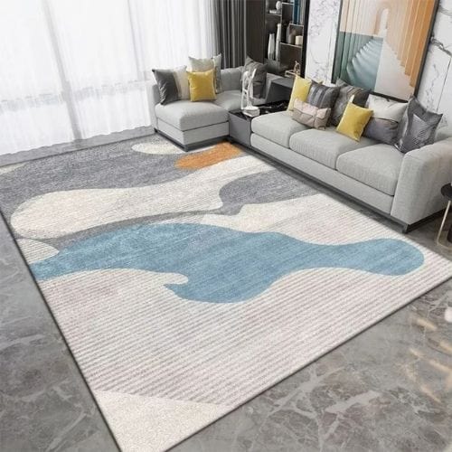 Tapis de Salon | Kilim Moderne Rayure - Tapinna® Gris / Rectangulaire / 60x90cm (Paillasson)