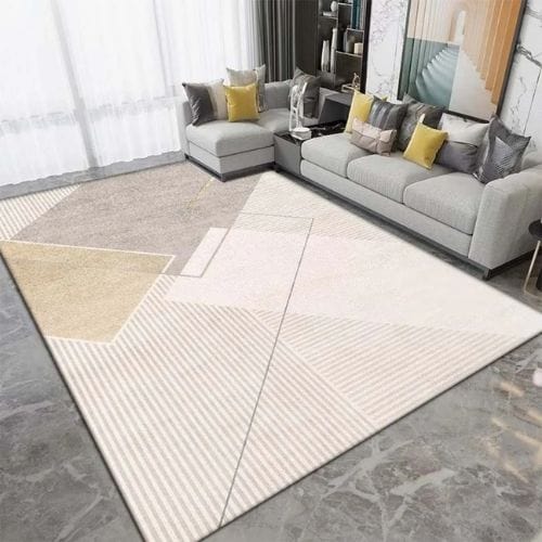 Tapis de Salon | Kilim Moderne Rayure - Tapinna® Gris / Rectangulaire / 60x90cm (Paillasson)