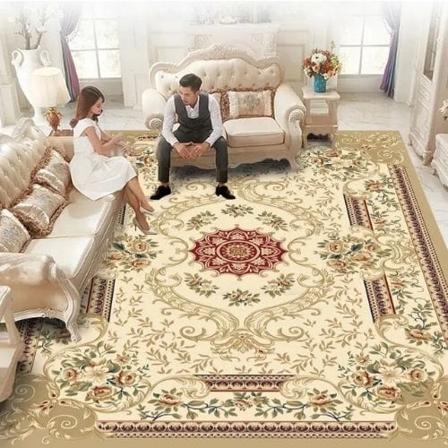 Tapis de Salon | Kilim Oriental Européen - Tapinna® Beige / Rectangulaire / 50x80cm