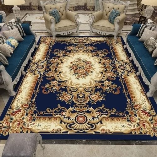 Tapis de Salon | Kilim Oriental Européen - Tapinna® Bleu / Rectangulaire / 50x80cm
