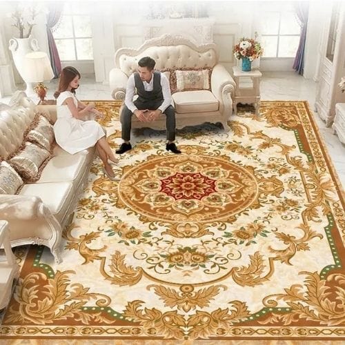 Tapis de Salon | Kilim Oriental Européen - Tapinna® Orange / Rectangulaire / 50x80cm