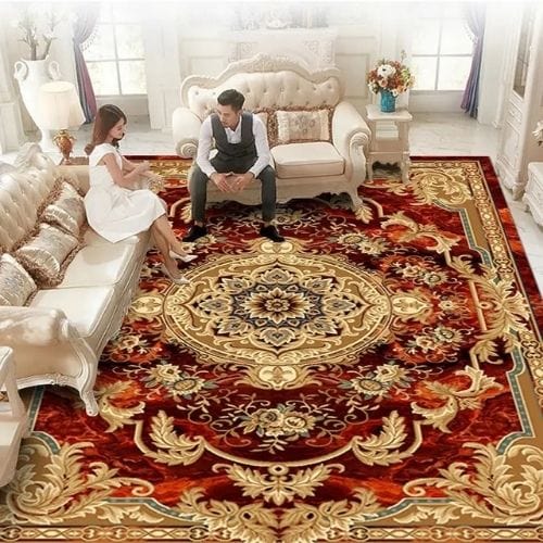 Tapis de Salon | Kilim Oriental Européen - Tapinna® Rouge / Rectangulaire / 50x80cm