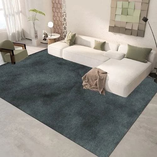 Tapis de Salon | Kilim Uni Moderne Poil Ras - Tapinna® Gris / Rectangulaire / 50x80cm (Petit Tapis)