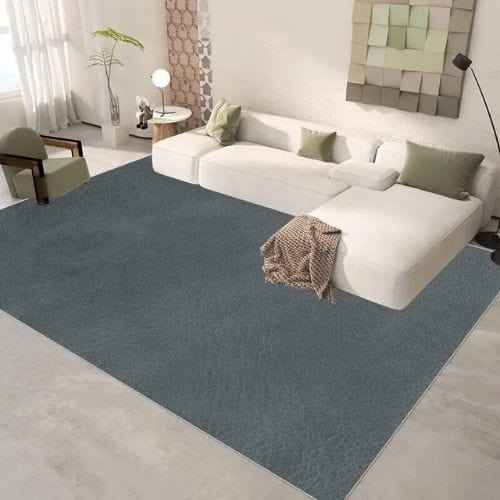 Tapis de Salon | Kilim Uni Moderne Poil Ras - Tapinna® Gris / Rectangulaire / 50x80cm (Petit Tapis)