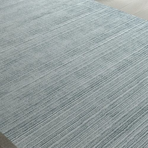 Tapis de Salon | Luxe Uni Poil Ras - Tapinna® Bleu / Rectangulaire / 80x120cm