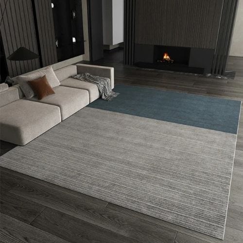 Tapis de Salon | Luxe Uni Poil Ras - Tapinna® Gris / Rectangulaire / 80x120cm