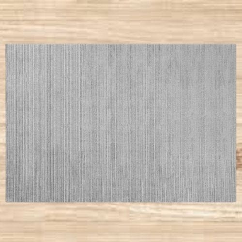Tapis de Salon | Luxe Uni Poil Ras - Tapinna® Gris / Rectangulaire / 80x120cm
