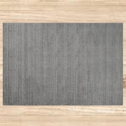 Tapis de Salon | Luxe Uni Poil Ras - Tapinna® Gris / Rectangulaire / 80x120cm