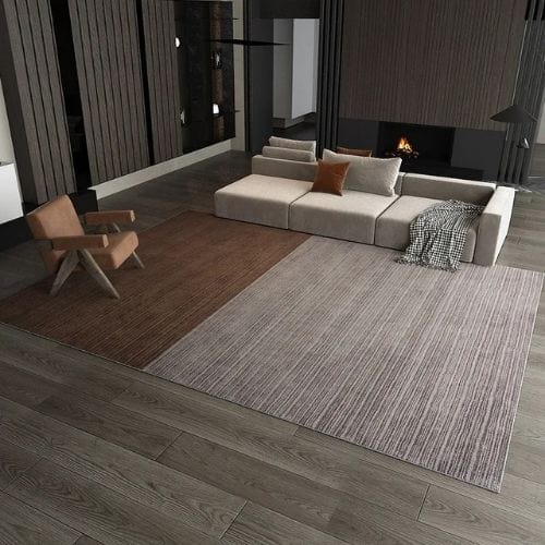 Tapis de Salon | Luxe Uni Poil Ras - Tapinna® Gris / Rectangulaire / 80x120cm