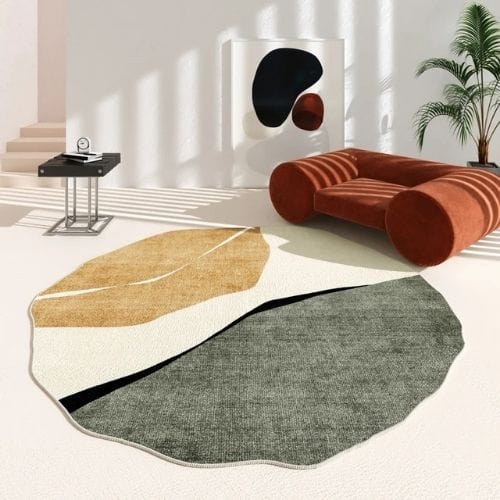 Tapis de Salon | Minimaliste Moderne - Tapinna® Coloré / Irrégulier / 80x80cm