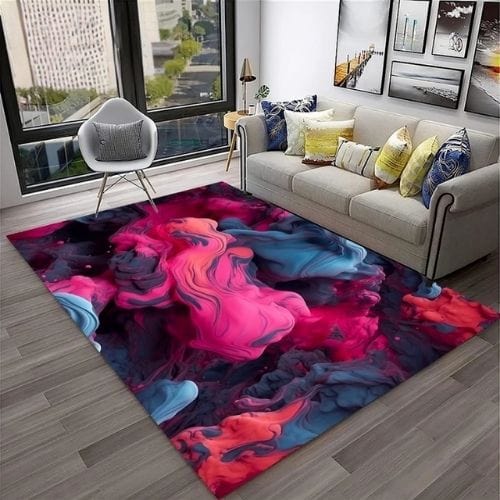 Tapis de Salon | Moderne Abstrait Marbre Illusion 3D - Tapinna® Coloré / Rectangulaire / 40x60cm