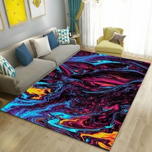 Tapis de Salon | Moderne Abstrait Marbre - Tapinna® Coloré / Rectangulaire / 40x60cm