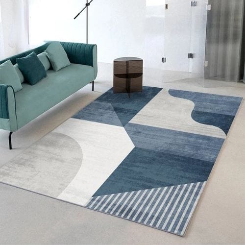 Tapis de Salon | Moderne Design Scandinave - Tapinna® Bleu / Rectangulaire / 80x120cm