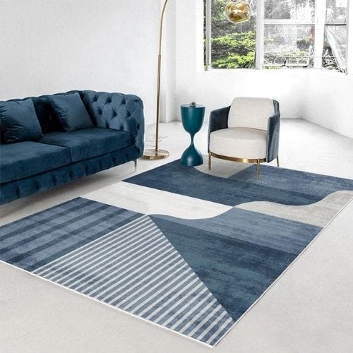 Tapis de Salon | Moderne Design Scandinave - Tapinna® Bleu / Rectangulaire / 80x120cm
