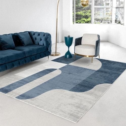 Tapis de Salon | Moderne Design Scandinave - Tapinna® Bleu / Rectangulaire / 80x120cm