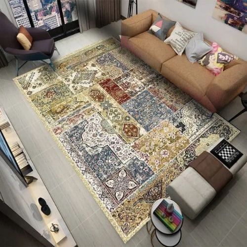 Tapis de Salon | Moderne Ethnique Rétro Scandinave - Tapinna® Coloré / Rectangulaire / 80x120cm