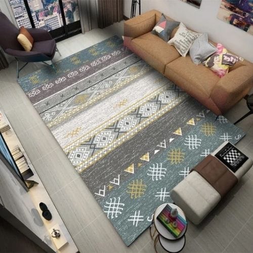 Tapis de Salon | Moderne Ethnique Rétro Scandinave - Tapinna® Coloré / Rectangulaire / 80x120cm