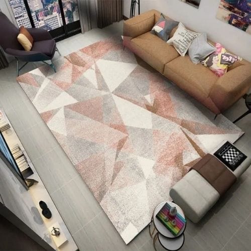 Tapis de Salon | Moderne Ethnique Rétro Scandinave - Tapinna® Rose / Rectangulaire / 80x120cm