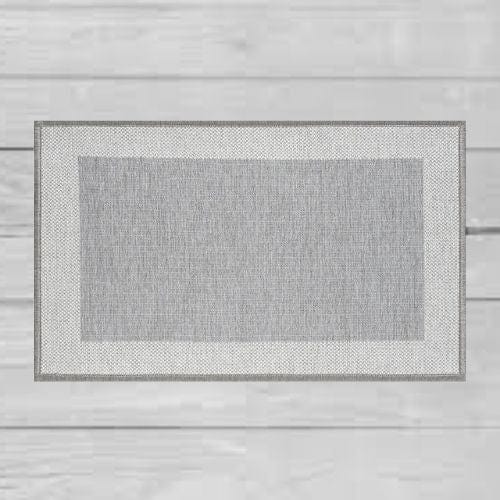 Tapis de Salon | Moderne Fil Tressé Machine - Tapinna® Gris / Rectangulaire / 50x80cm