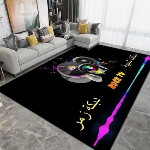 Tapis de Salon | Moderne Forme Disque Vinyle Vintage - Tapinna® Coloré / Rectangulaire / 40x60cm