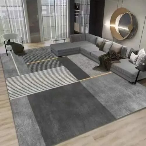 Tapis de Salon | Moderne Luxe Design Scandinave - Tapinna® Gris / Rectangulaire / 50x80cm