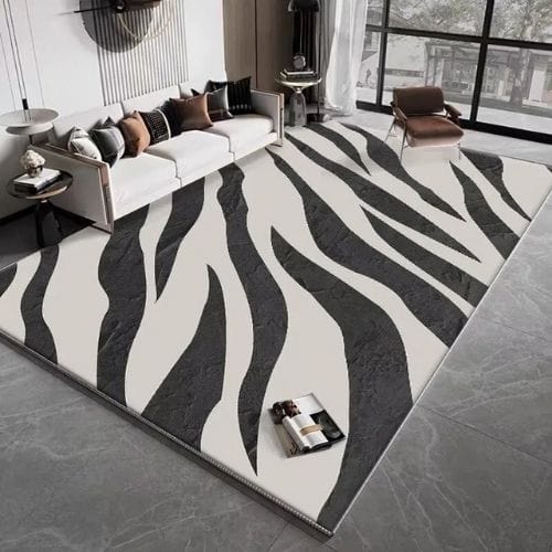 Tapis de Salon | Moderne Luxe Kilim Scandinave - Tapinna® Gris / Rectangulaire / 60x90cm (Paillasson)